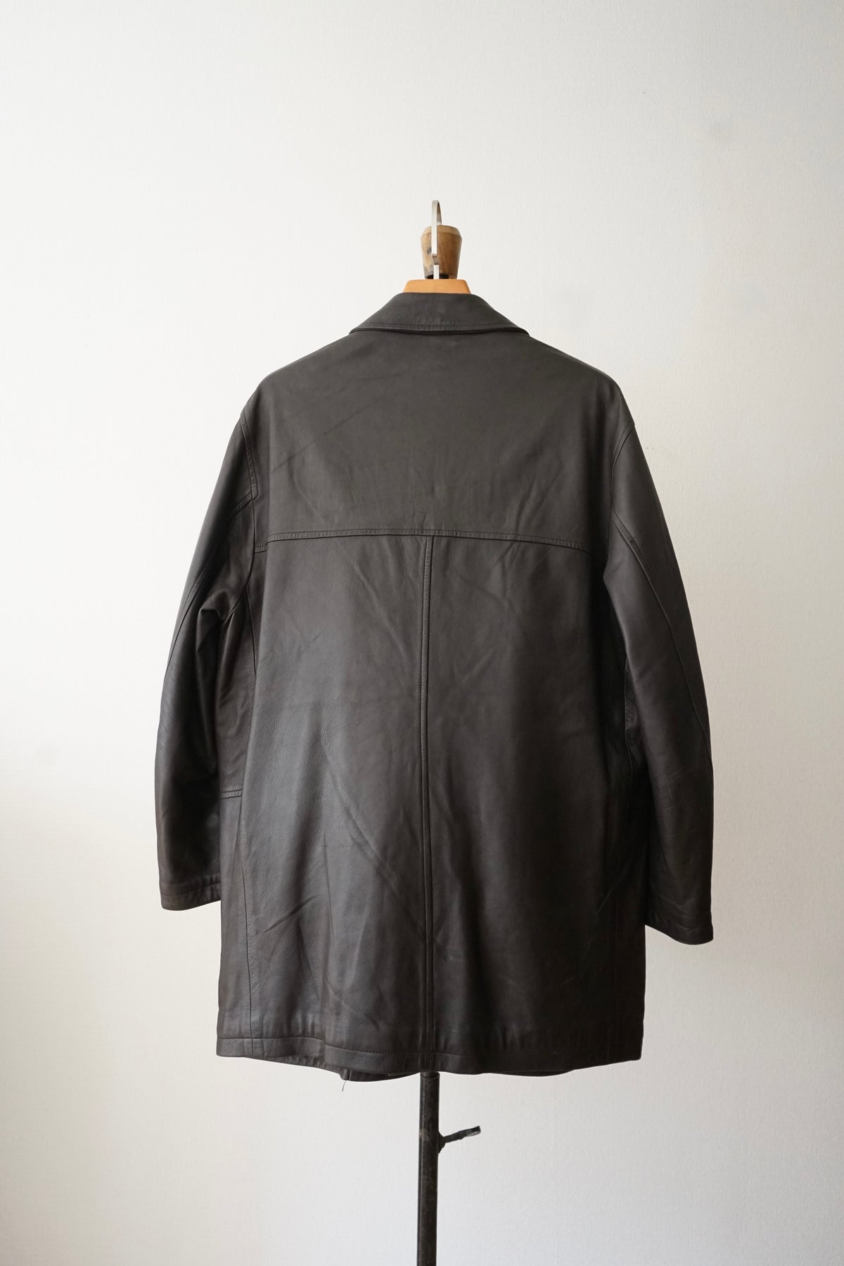 1980s Burberry Spain "Very Smooth" Leather Coverall