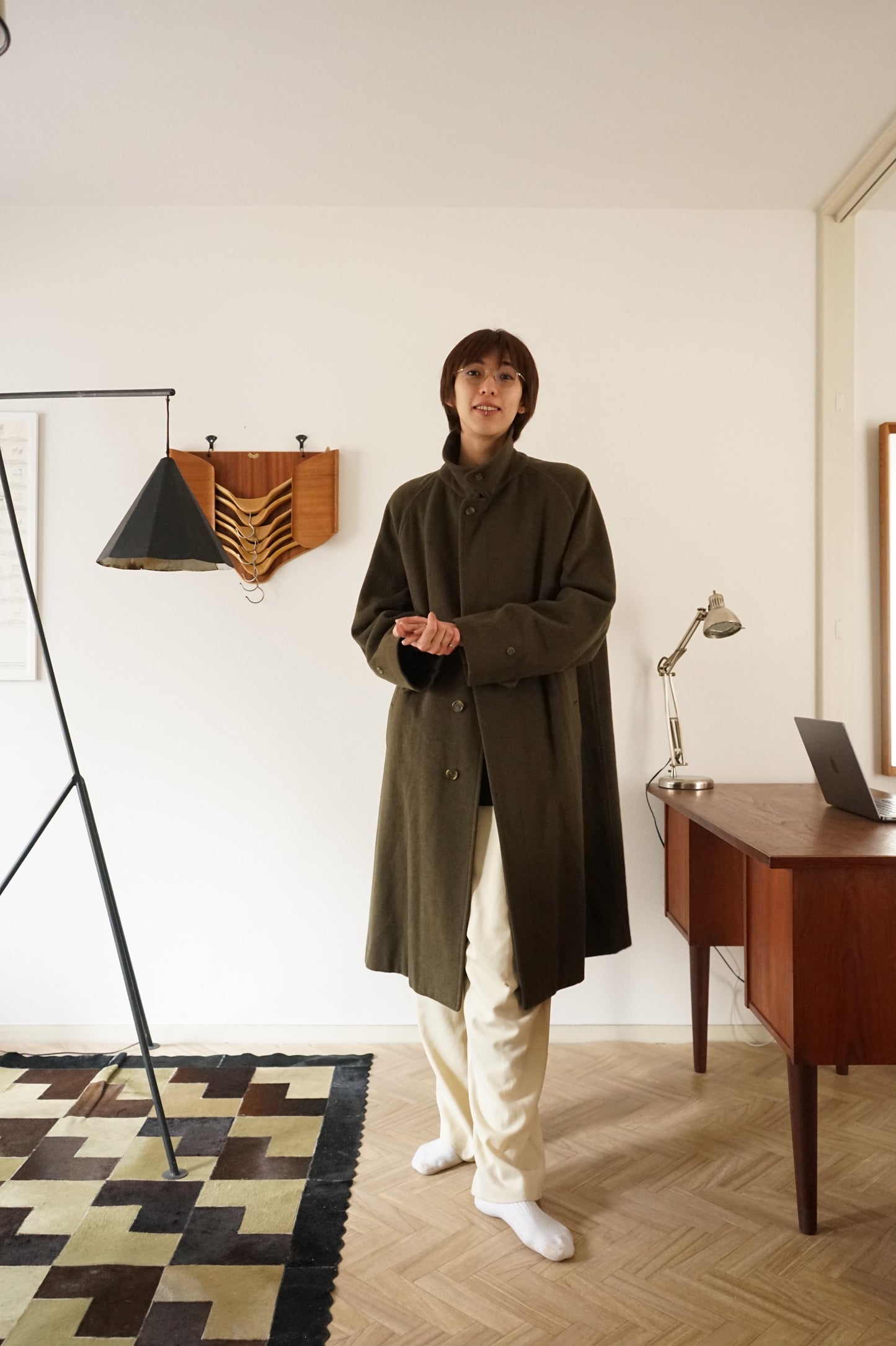 1981s Burberry × LODEN FREY "一枚袖" Balmacaan Coat