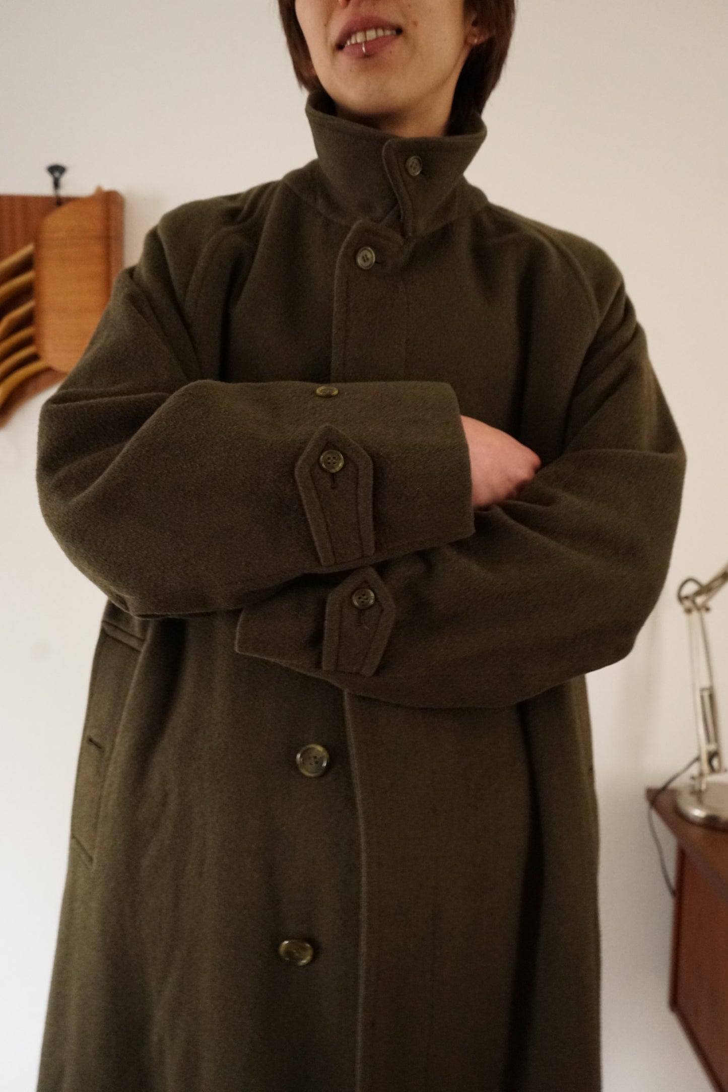 1981s Burberry × LODEN FREY "一枚袖" Balmacaan Coat