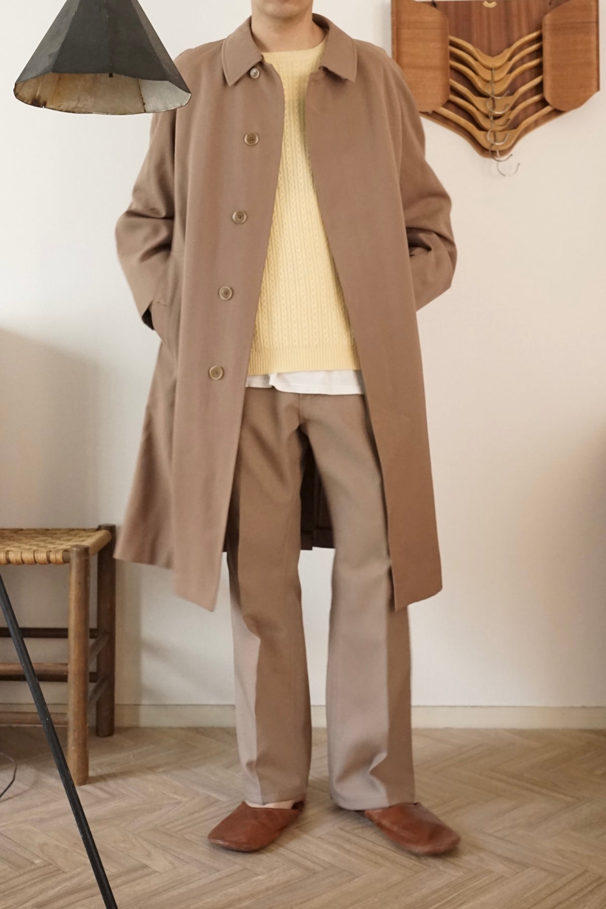 1960s Burberry “Burella" Balmacaan Coat