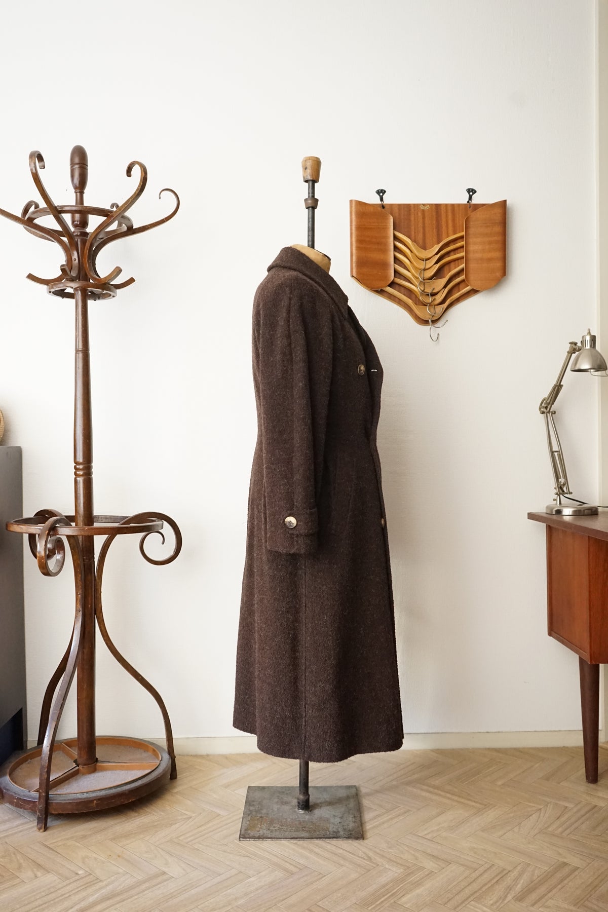 1980s HERMÈS Wool Trench Coat Made in France