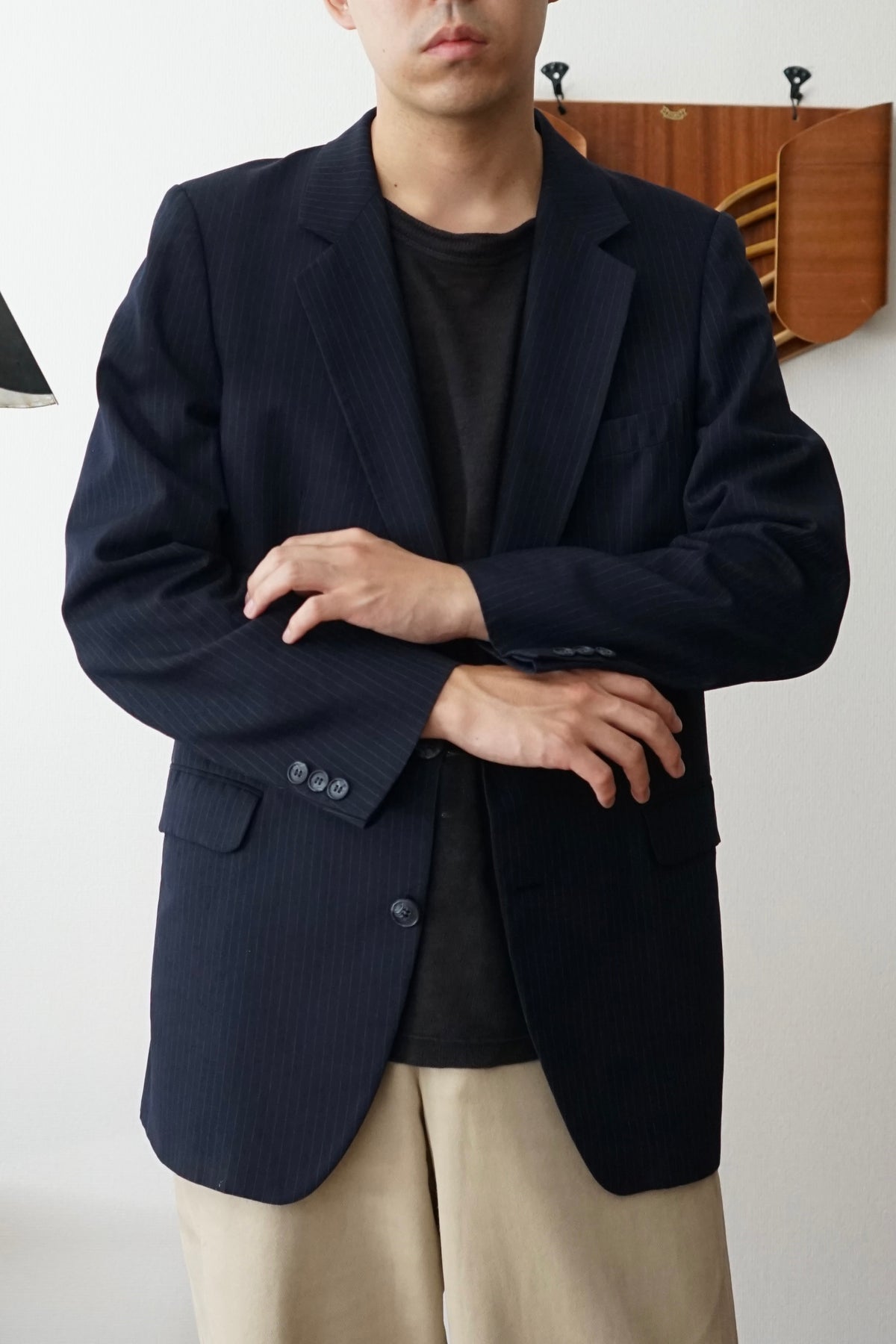 1970s Yves Saint Laurent Single Brest Tailored Jacket Made in FRANCE