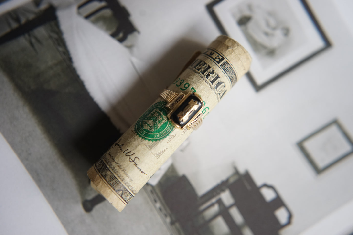 1939 Jostens 10K Gold Black Class Ring