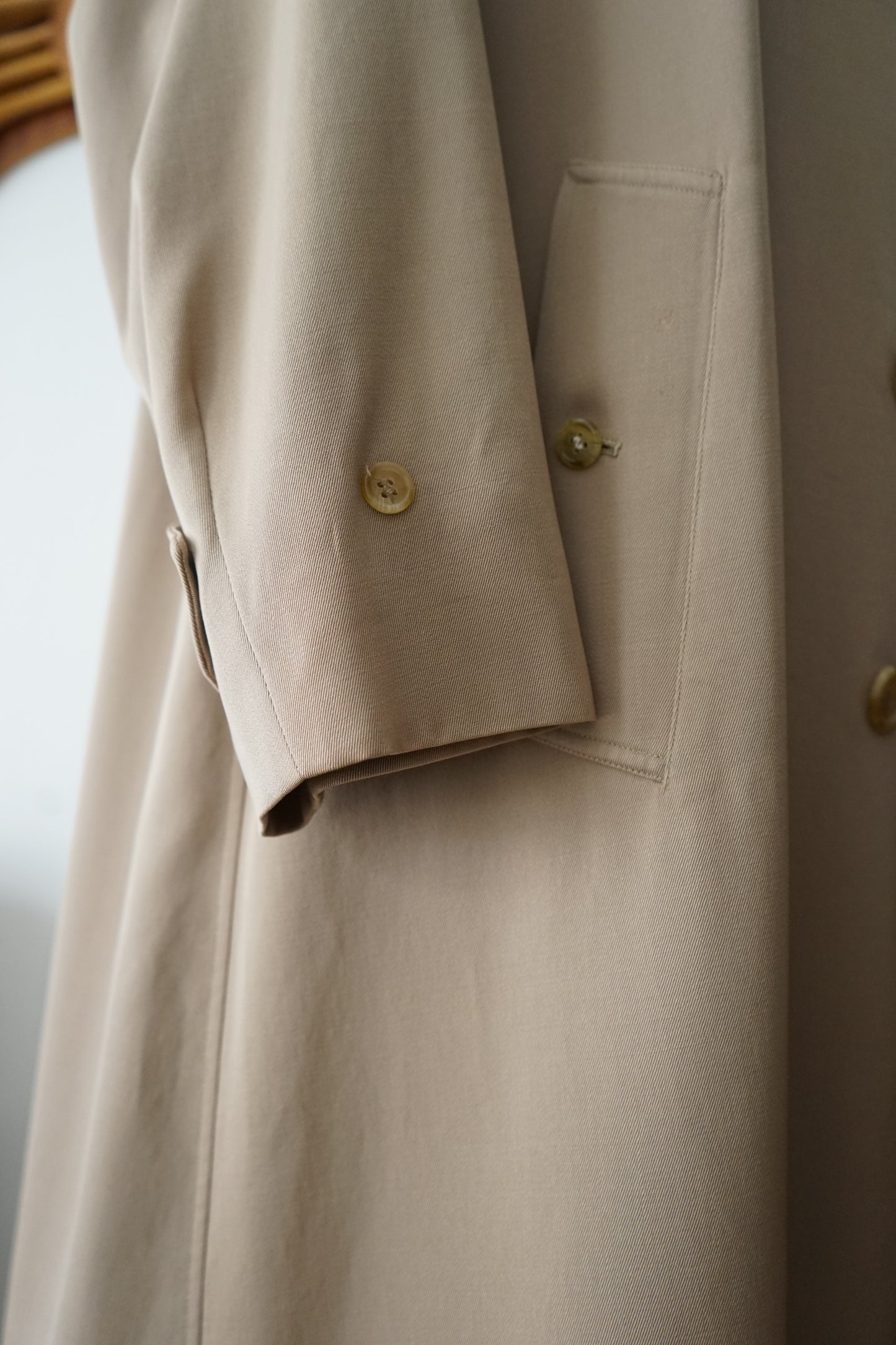1970s Burberry "BURELLA" 一枚袖 Balmacaan Coat