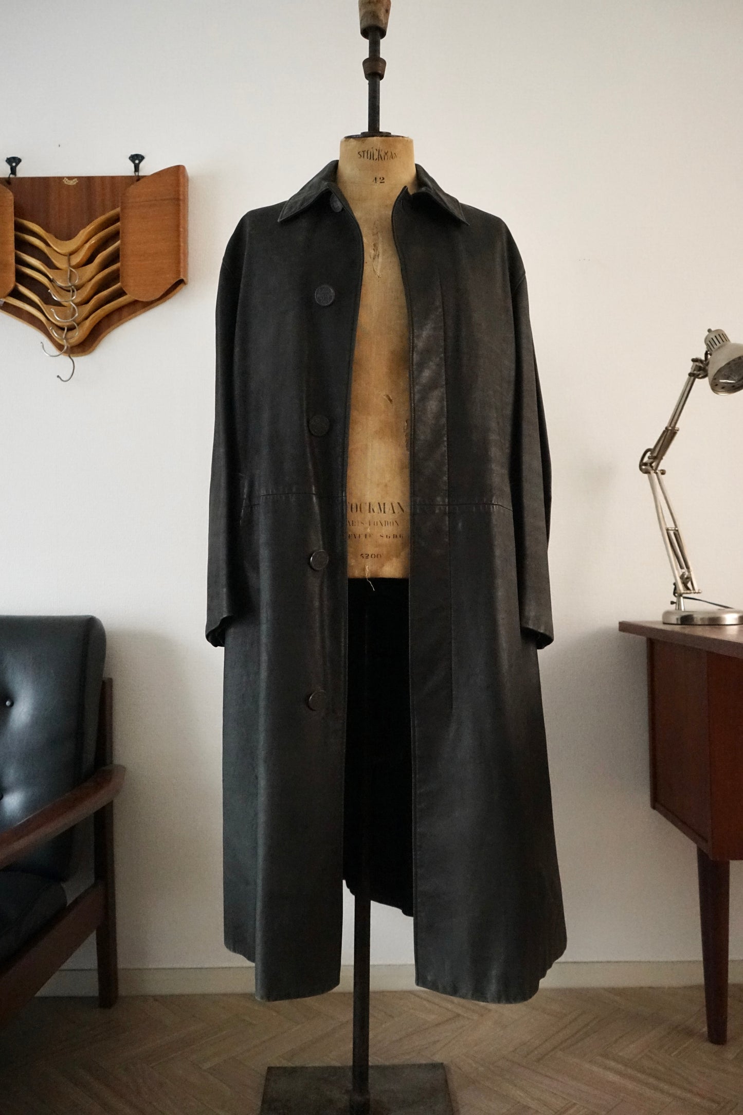 1990s Hermès Calfskin Long Coat