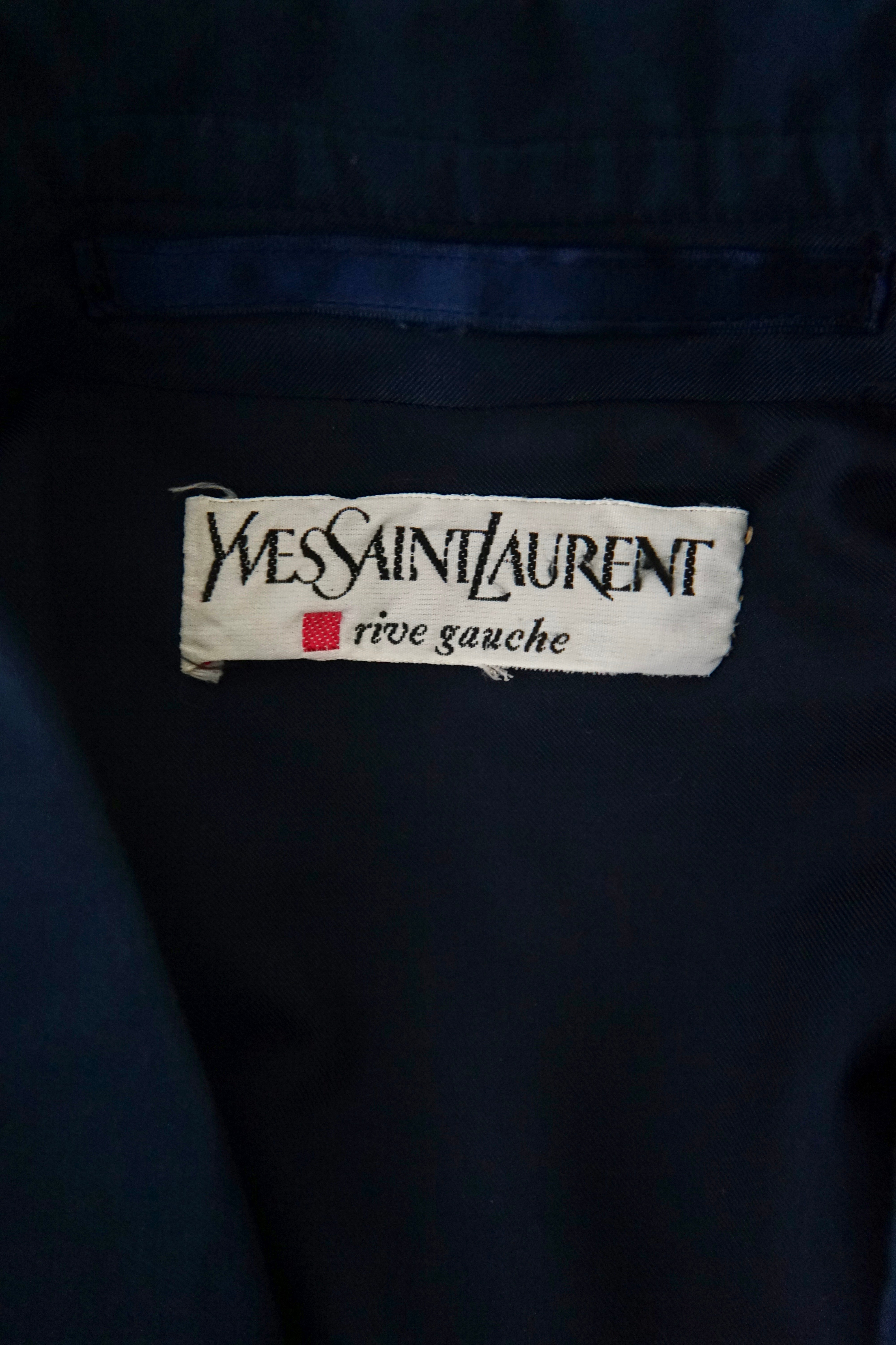 1970s Yves Saint Laurent RIVE GAUCHE “HOMME” Trench Coat – comáme