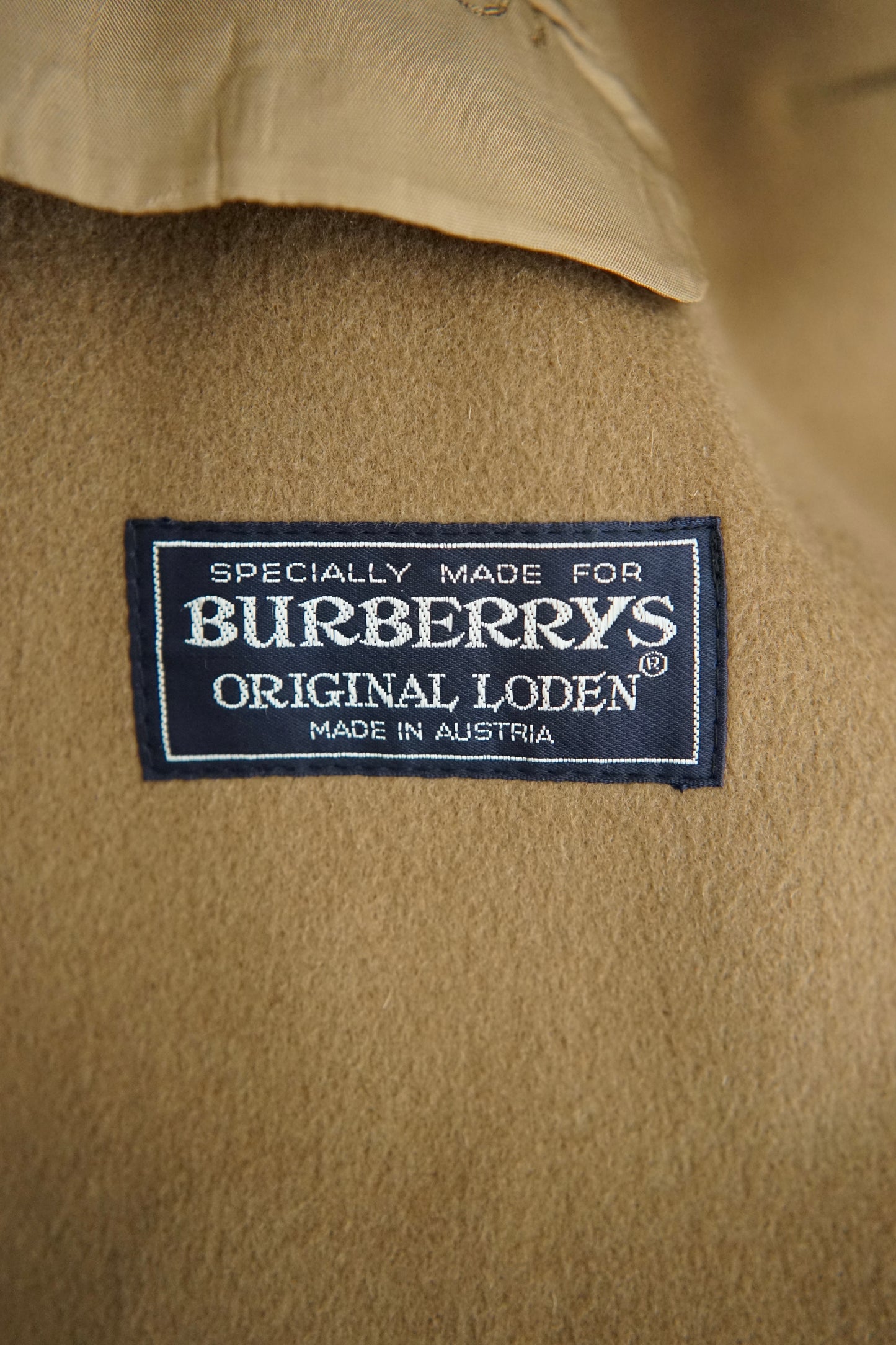 1980s Burberry "Camel" Loden Coat Made in Austria
