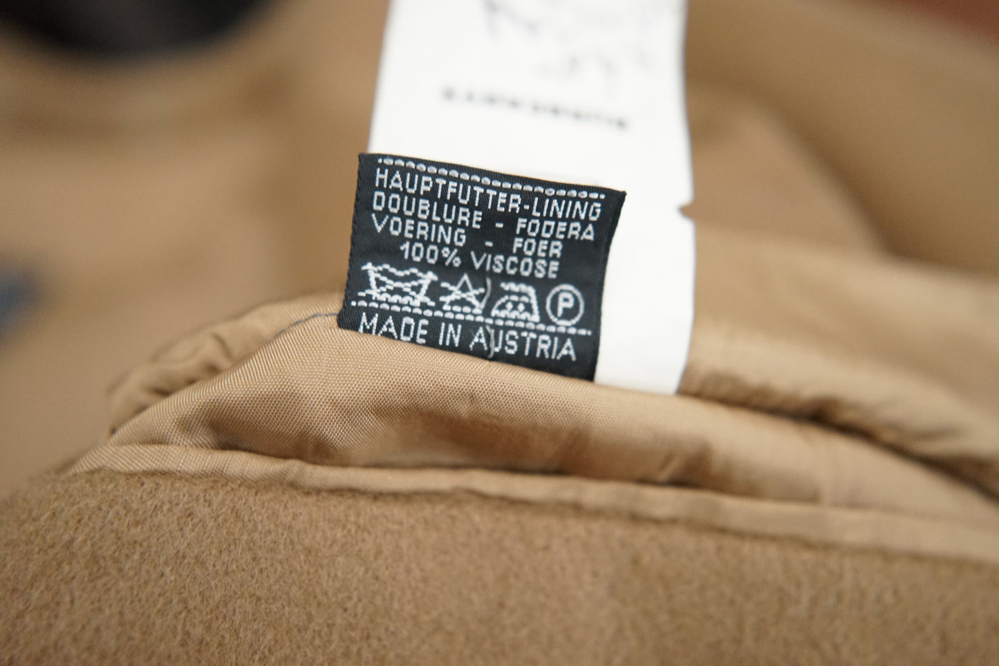 1980s Burberry "Camel" Loden Coat Made in Austria