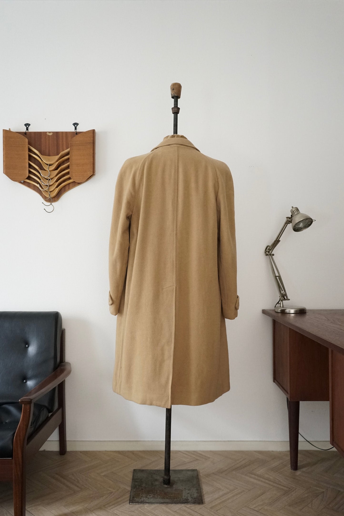 1980s Burberry × Marioncini "Wool & Camelhair" Balmacaan Coat