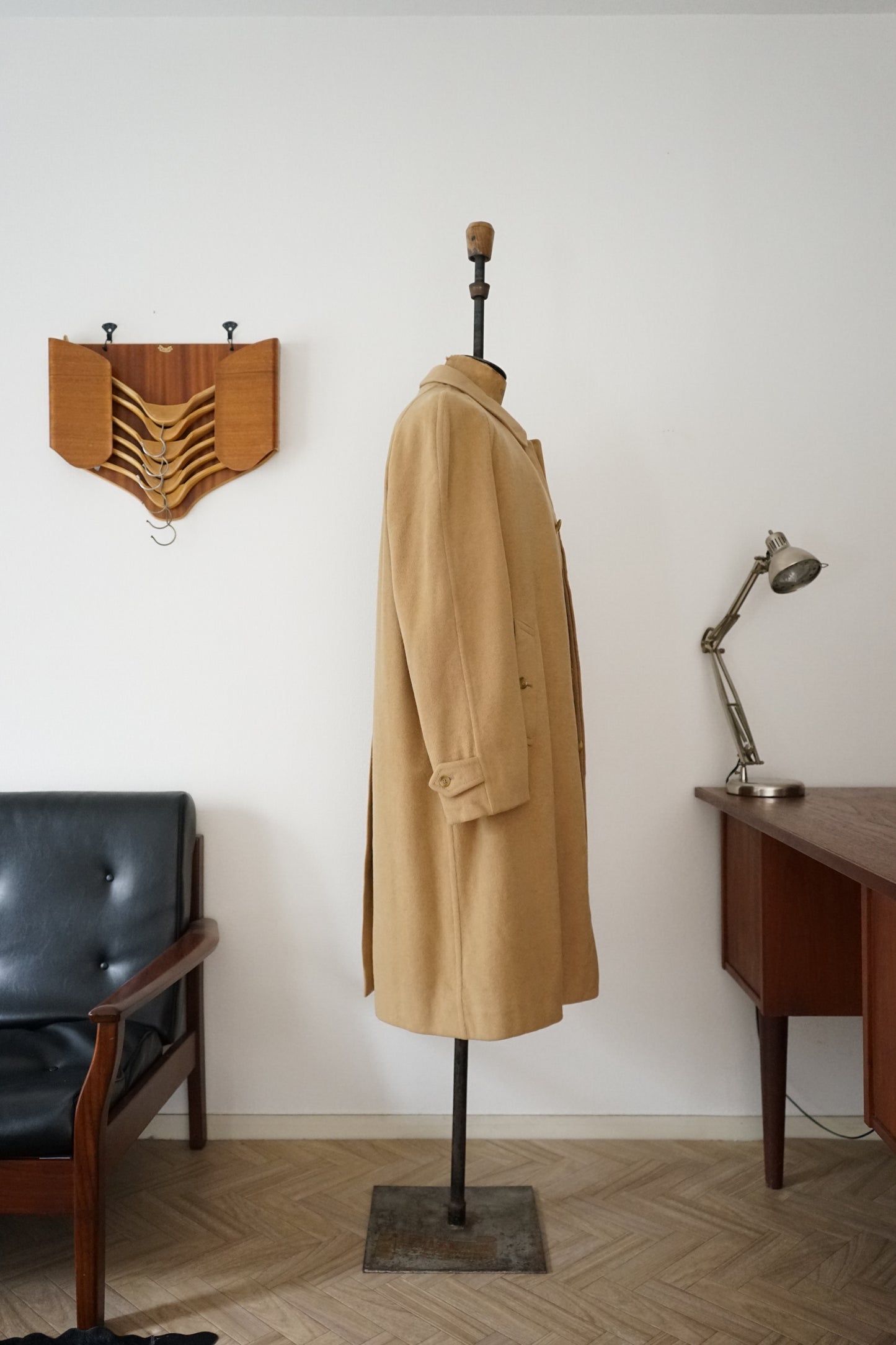 1980s Burberry × Marioncini "Wool & Camelhair" Balmacaan Coat