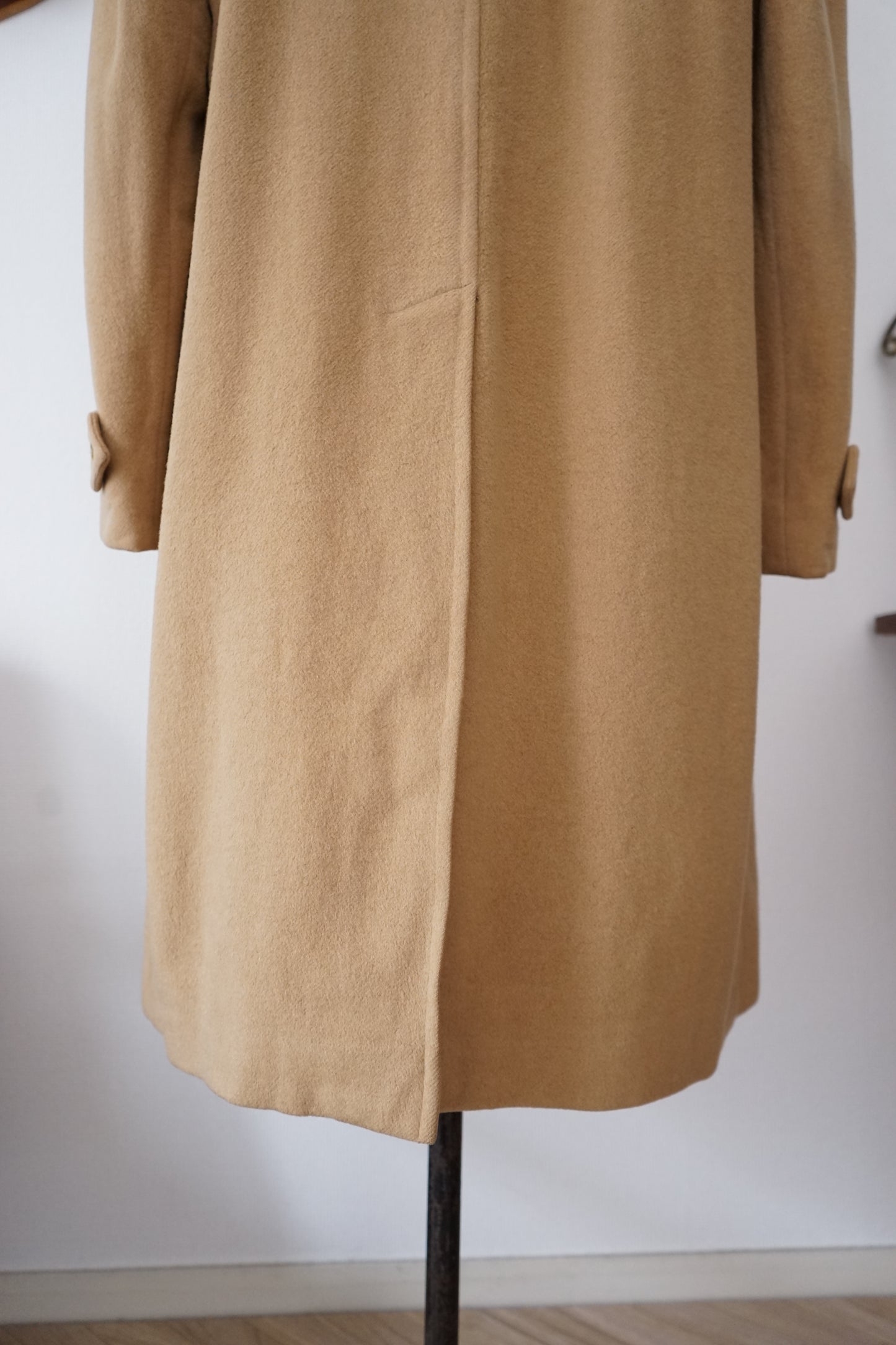 1980s Burberry × Marioncini "Wool & Camelhair" Balmacaan Coat