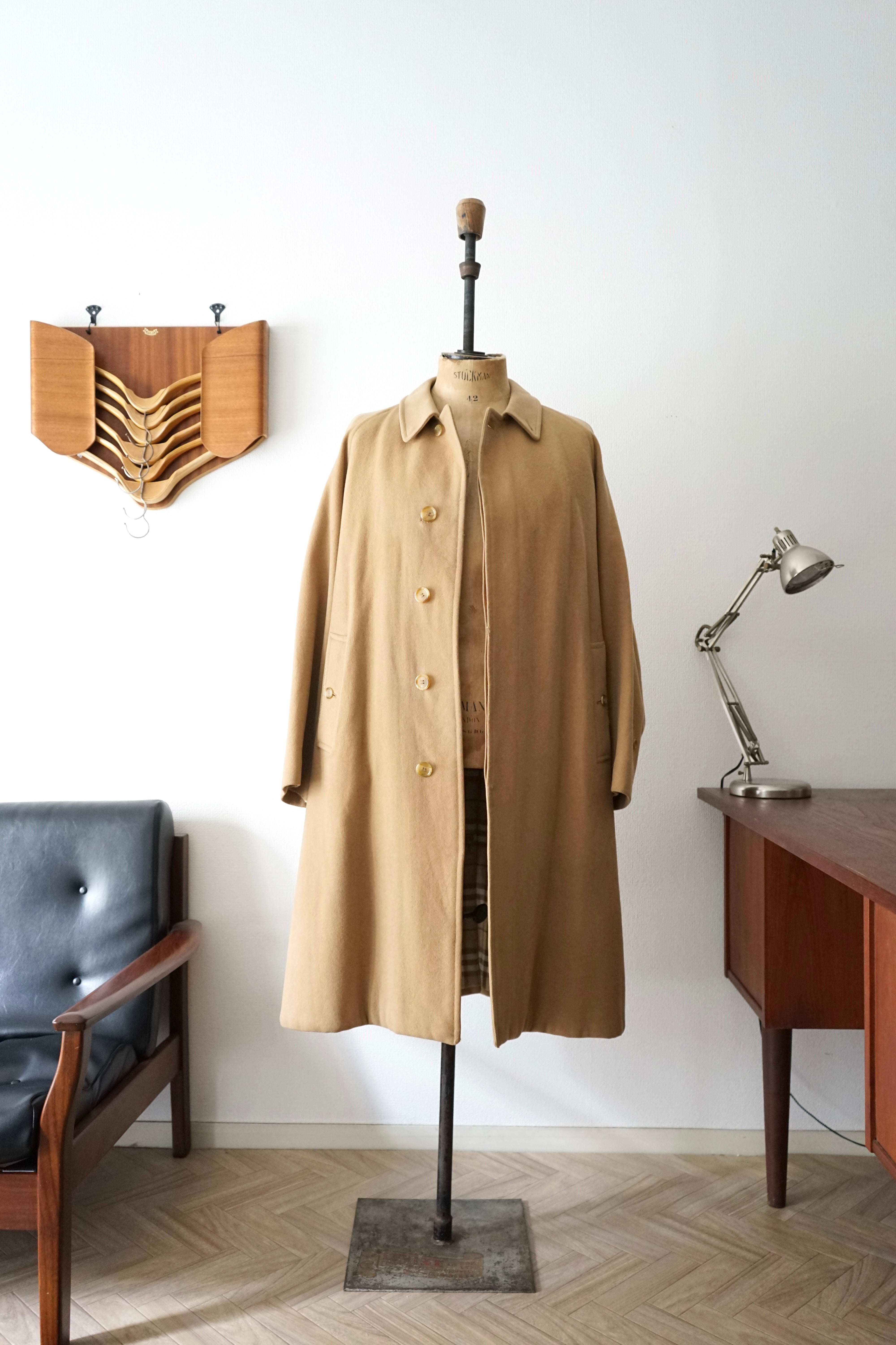 1981s Burberry × MEA Wool & Camelhair 一枚袖 Balmacaan Coat – comáme