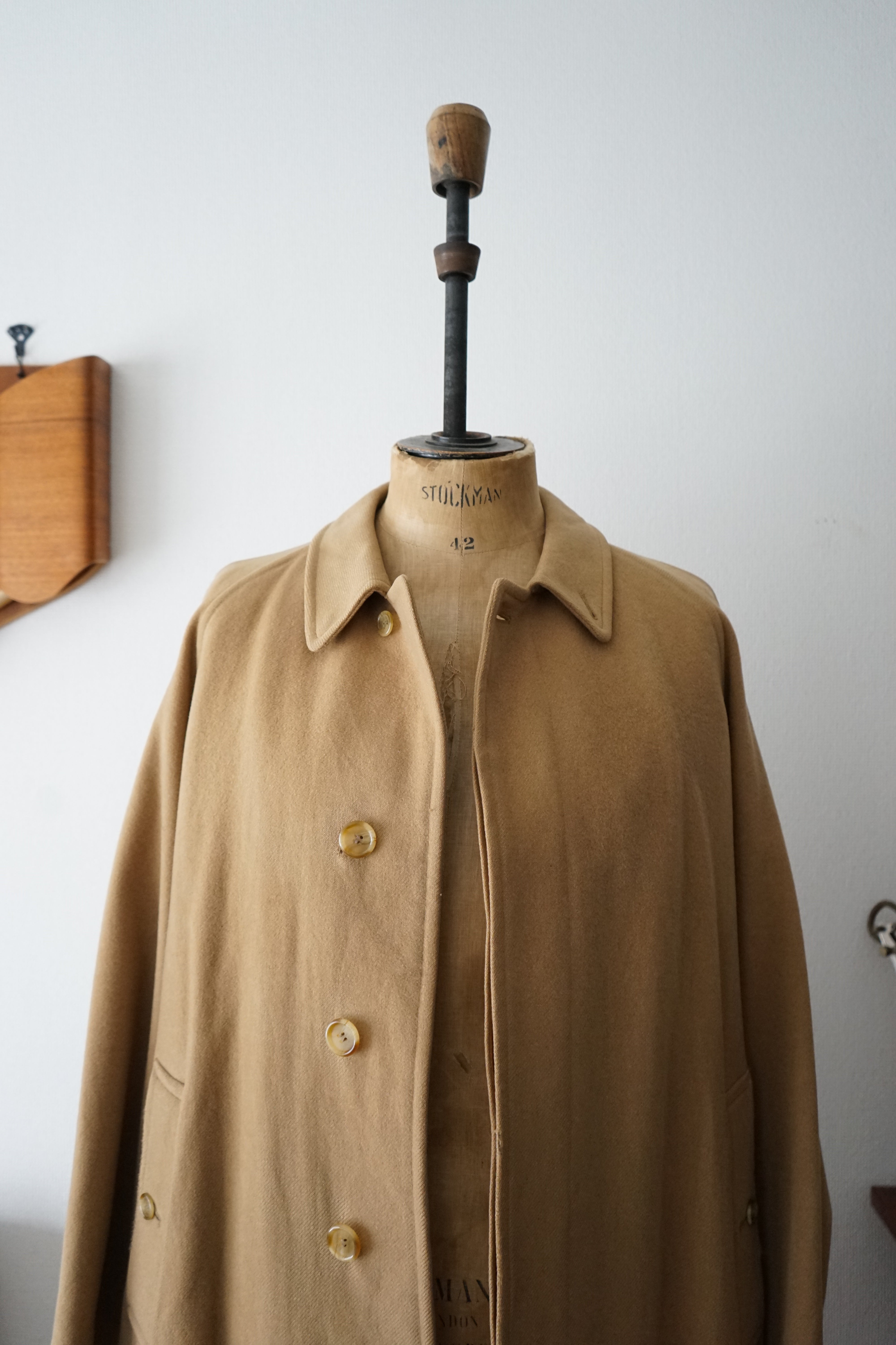 1981s Burberry × MEA Wool & Camelhair 一枚袖 Balmacaan Coat – comáme