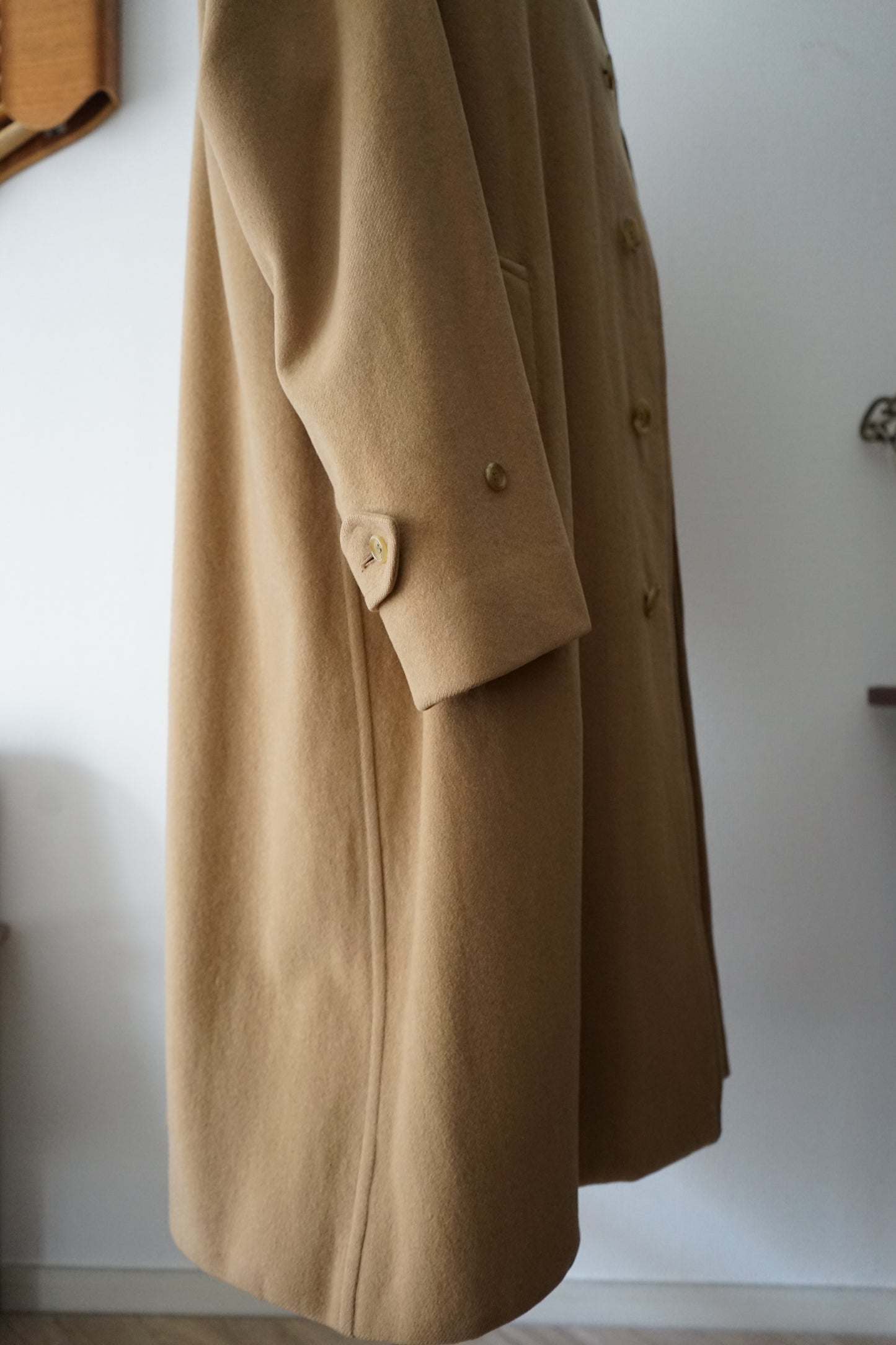 1981s Burberry × MEA Wool & Camelhair 一枚袖 Balmacaan Coat