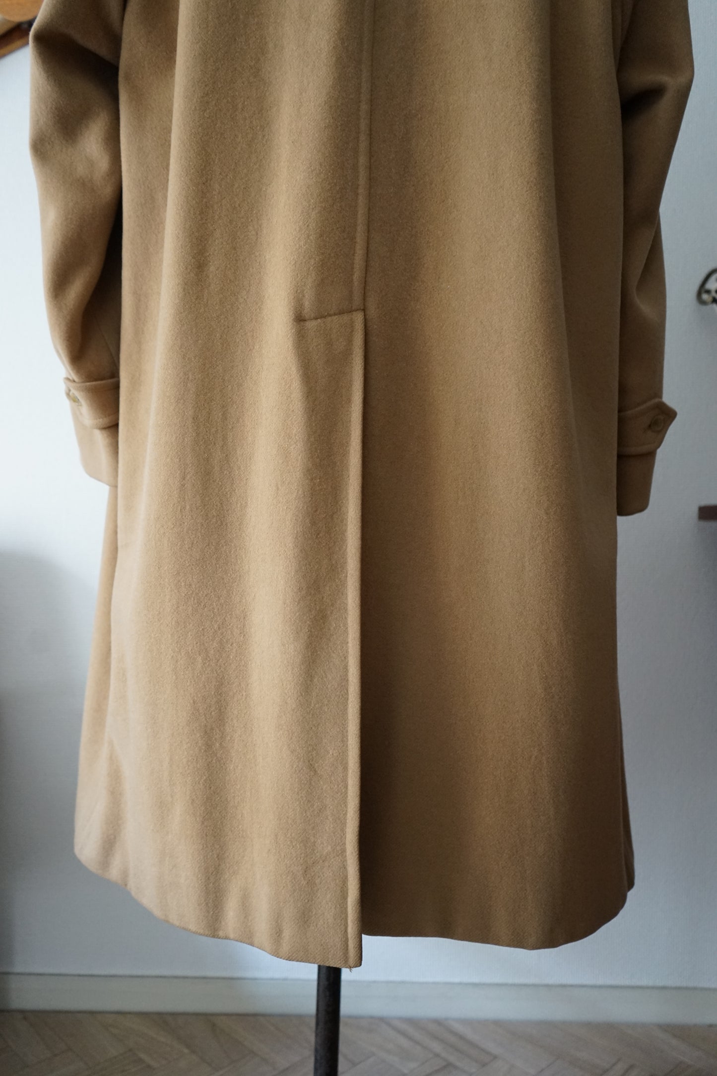1981s Burberry × MEA Wool & Camelhair 一枚袖 Balmacaan Coat
