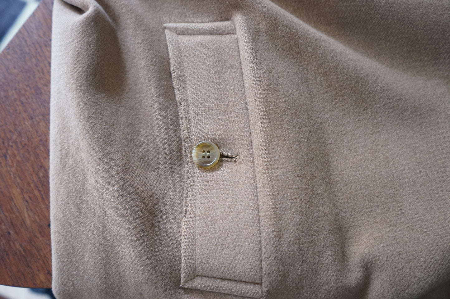 1981s Burberry × MEA Wool & Camelhair 一枚袖 Balmacaan Coat