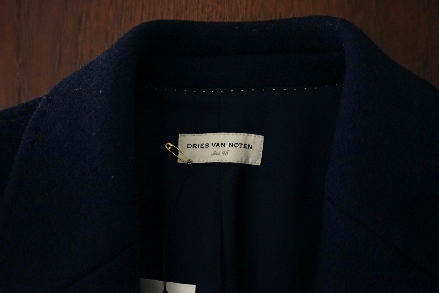 2011AW DRIES VAN NOTEN Wool Melton Chesterfield Coat