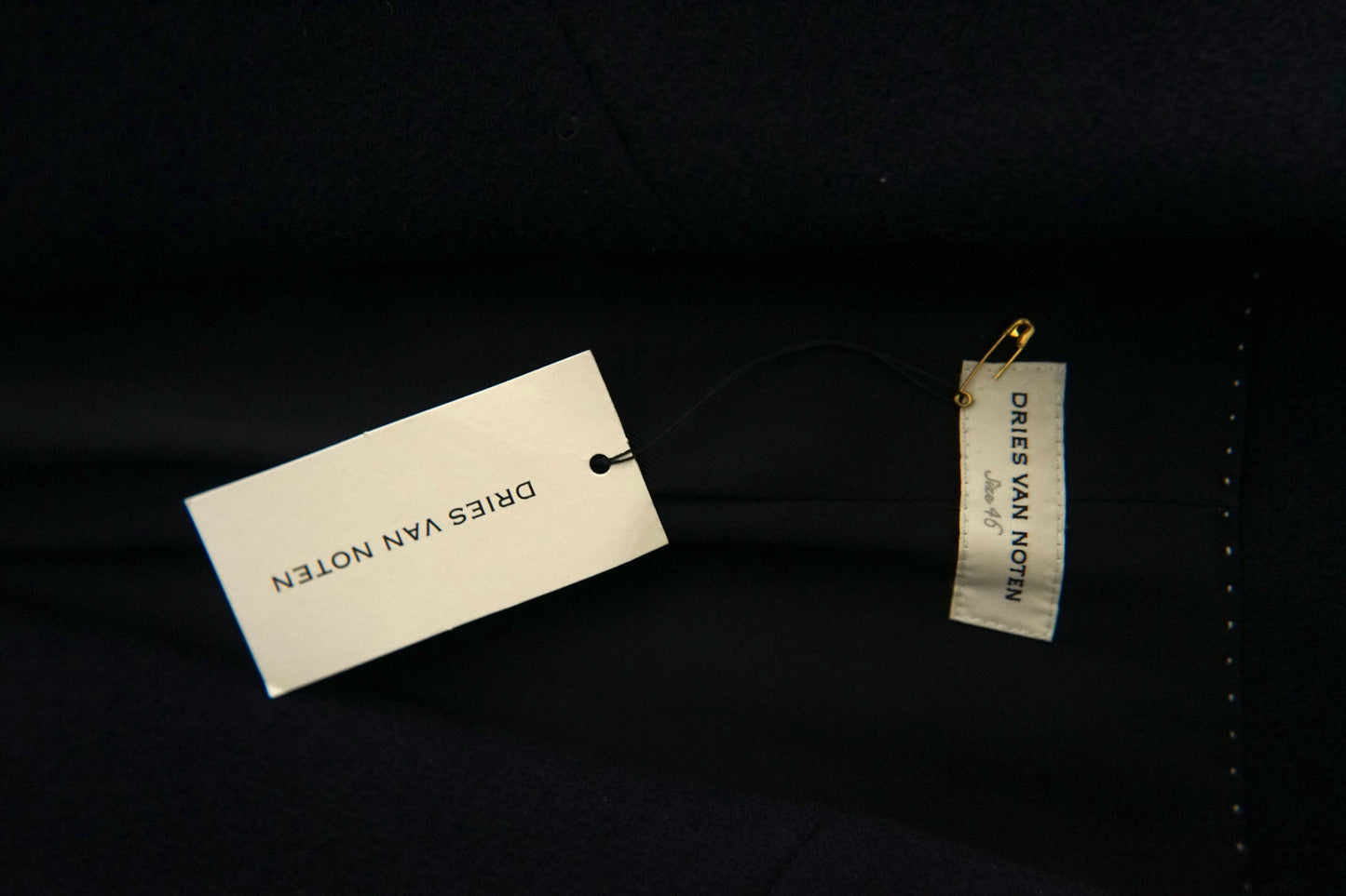 2011AW DRIES VAN NOTEN Wool Melton Chesterfield Coat