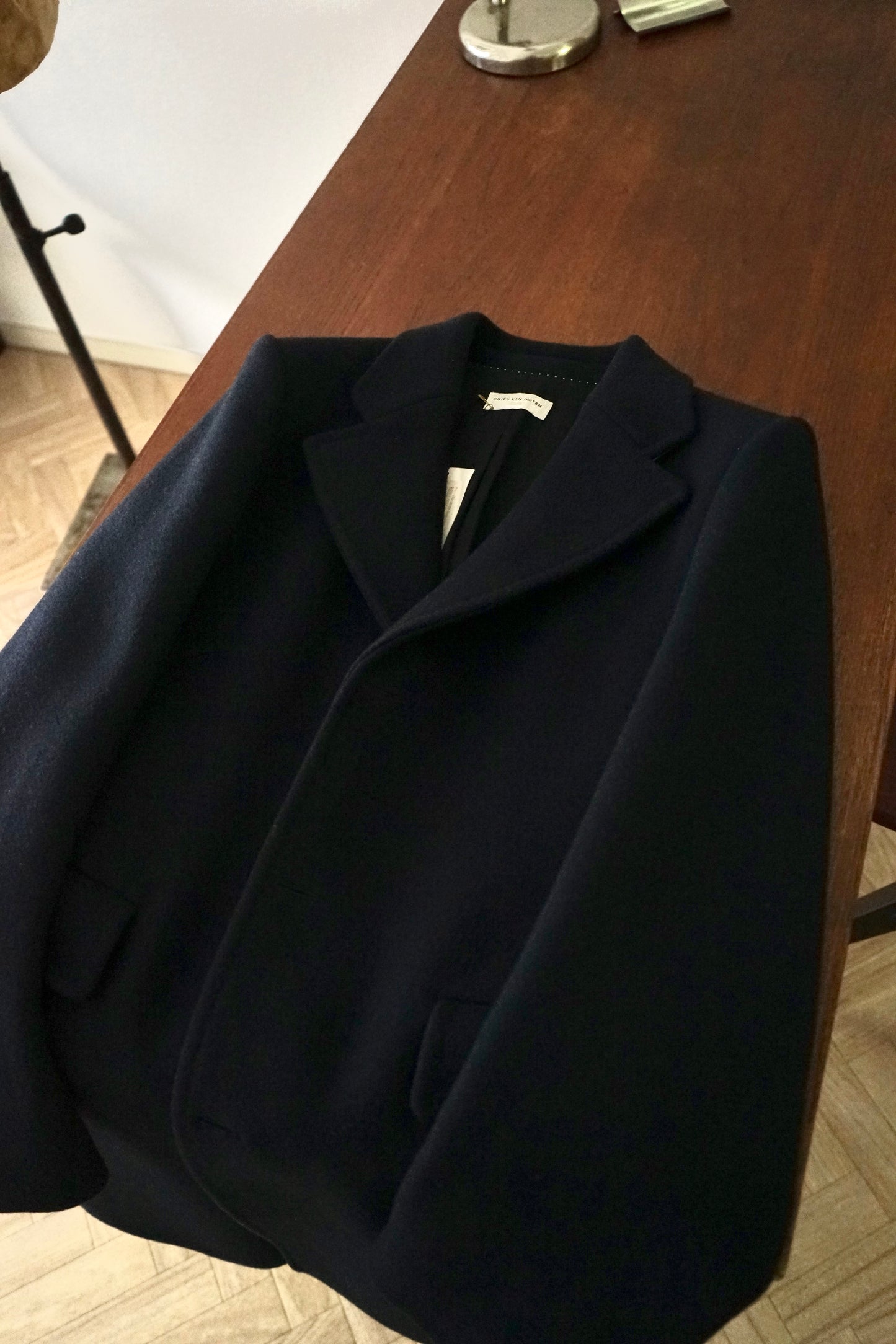 2011AW DRIES VAN NOTEN Wool Melton Chesterfield Coat