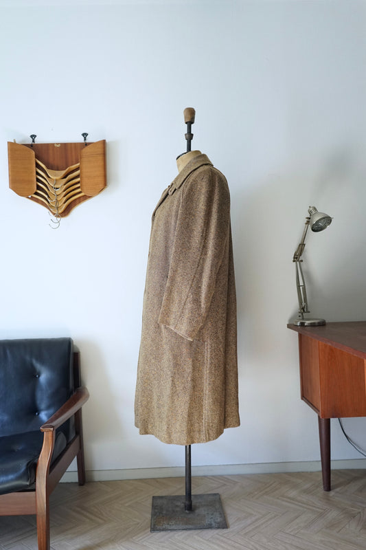 1960s Burberry Irish Tweed Balmacaan Coat