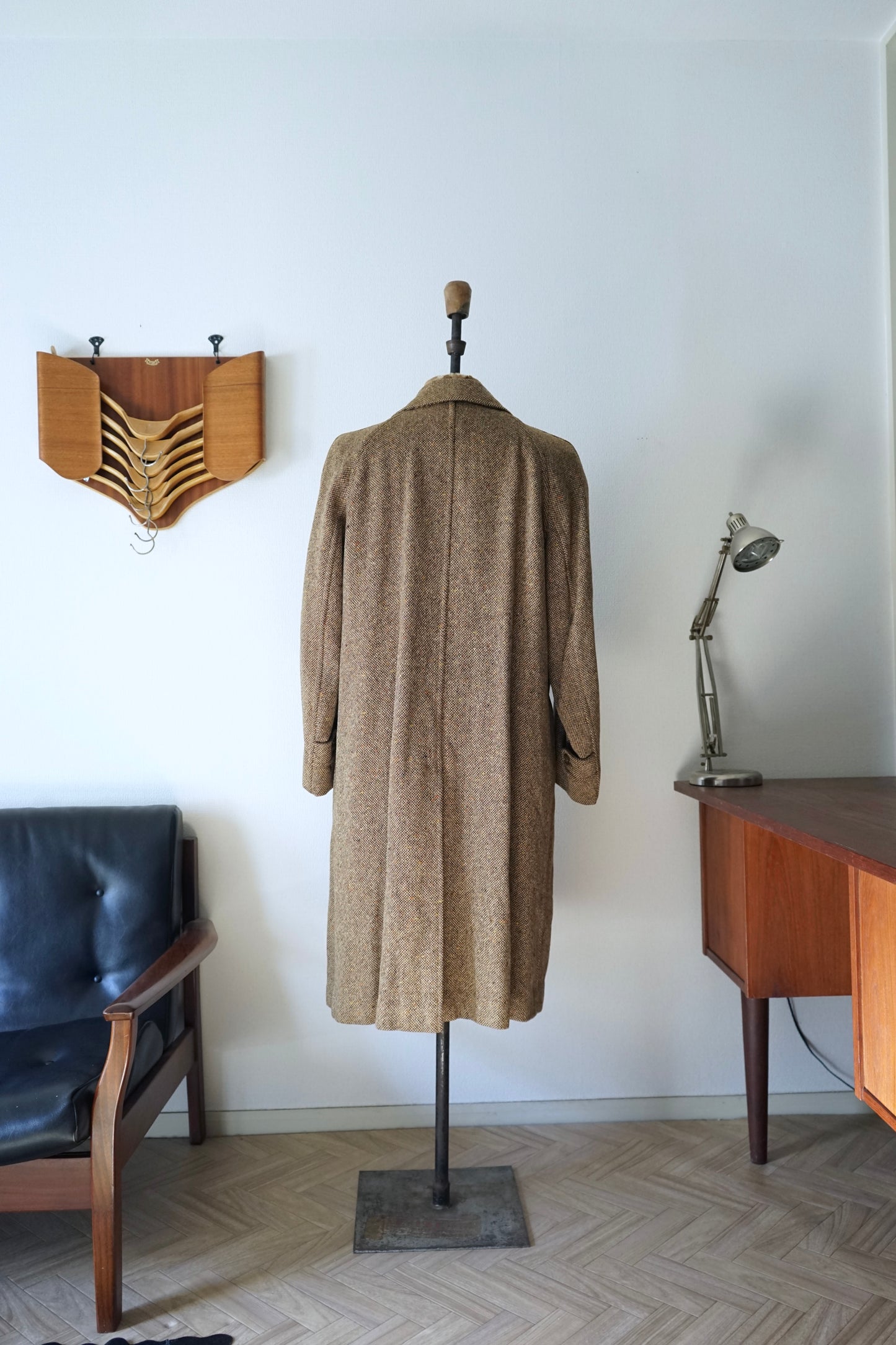 1960s Burberry Irish Tweed Balmacaan Coat