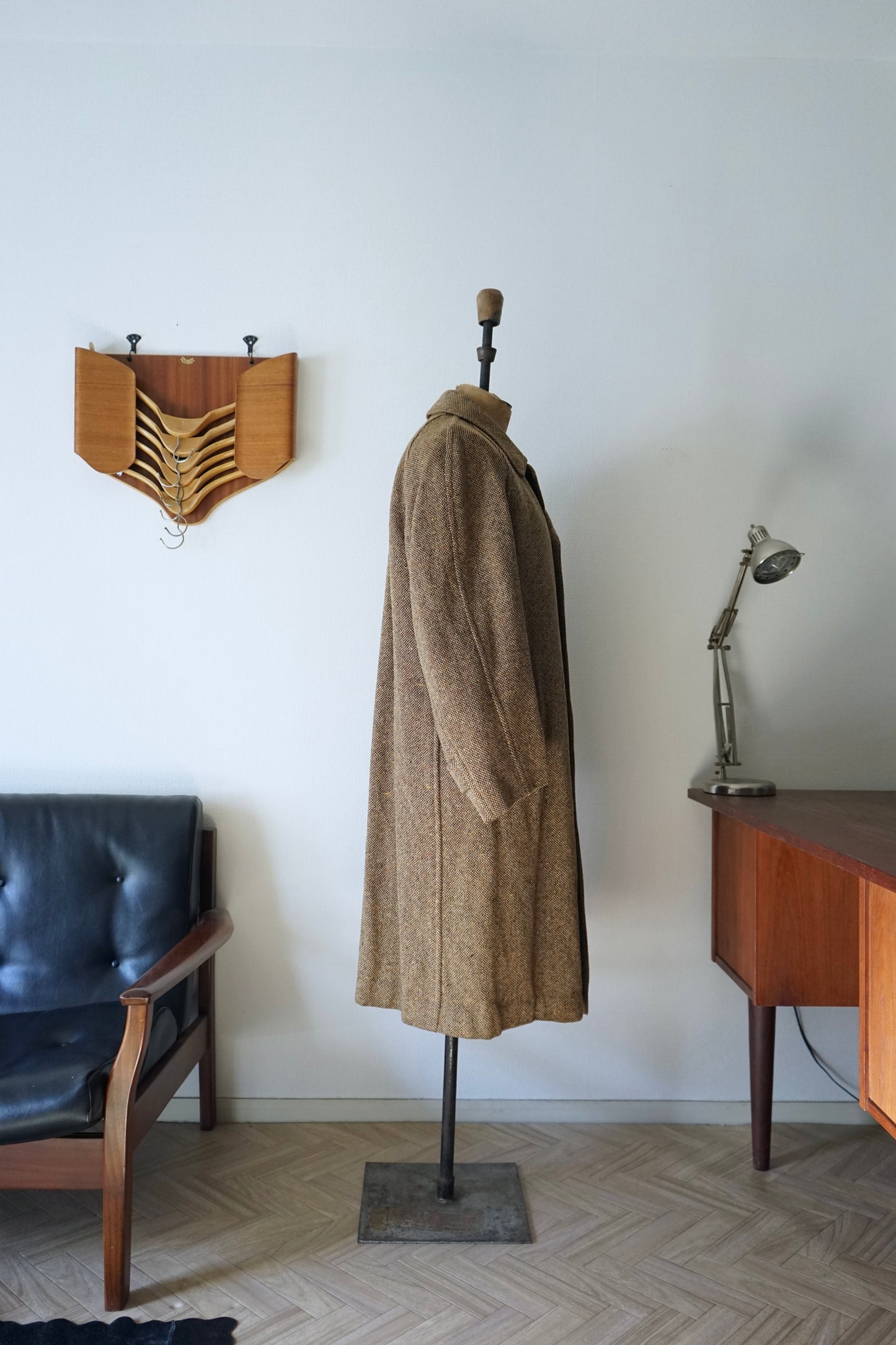 1960s Burberry Irish Tweed Balmacaan Coat