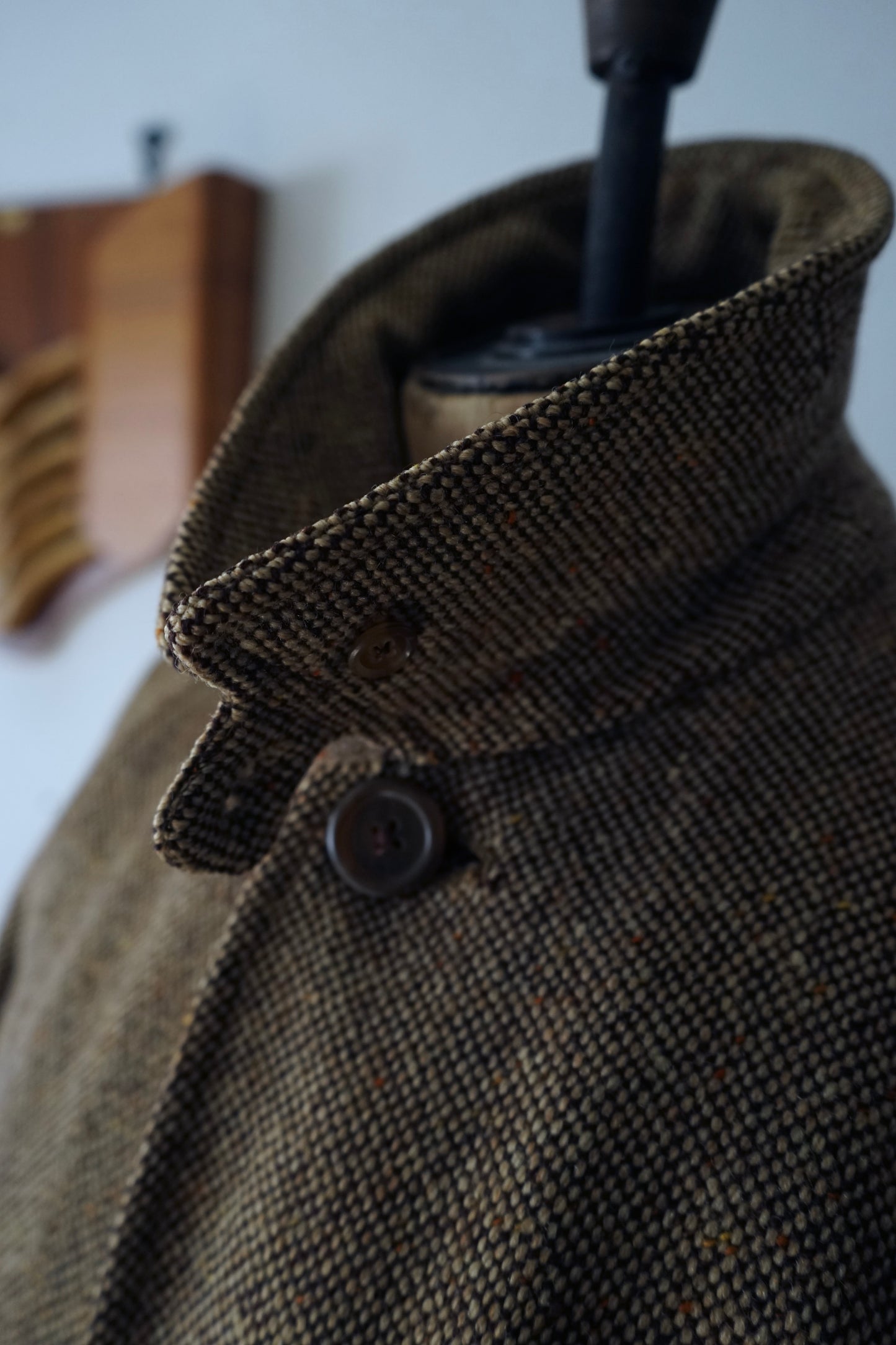 1960s Burberry Irish Tweed Balmacaan Coat