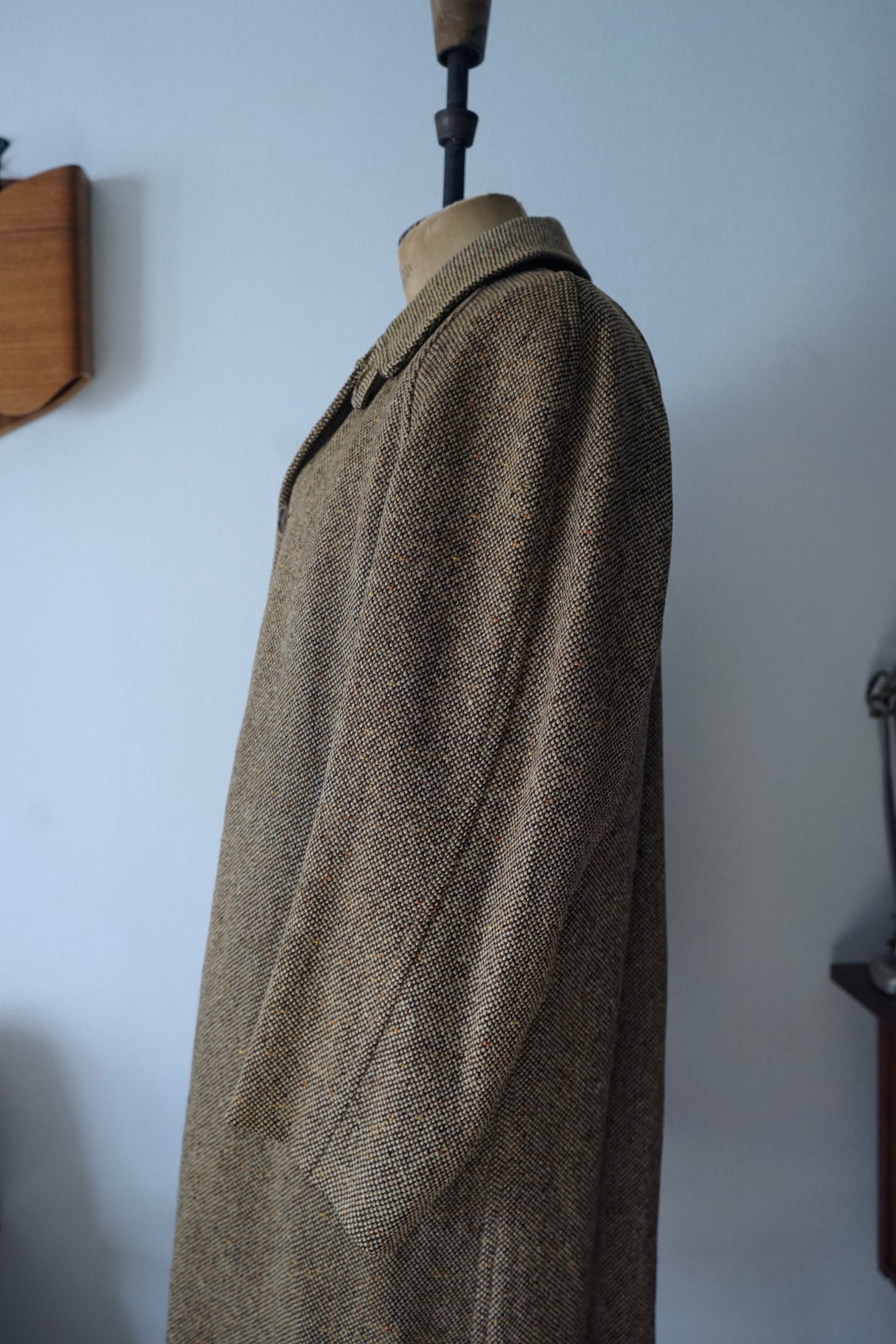 1960s Burberry Irish Tweed Balmacaan Coat