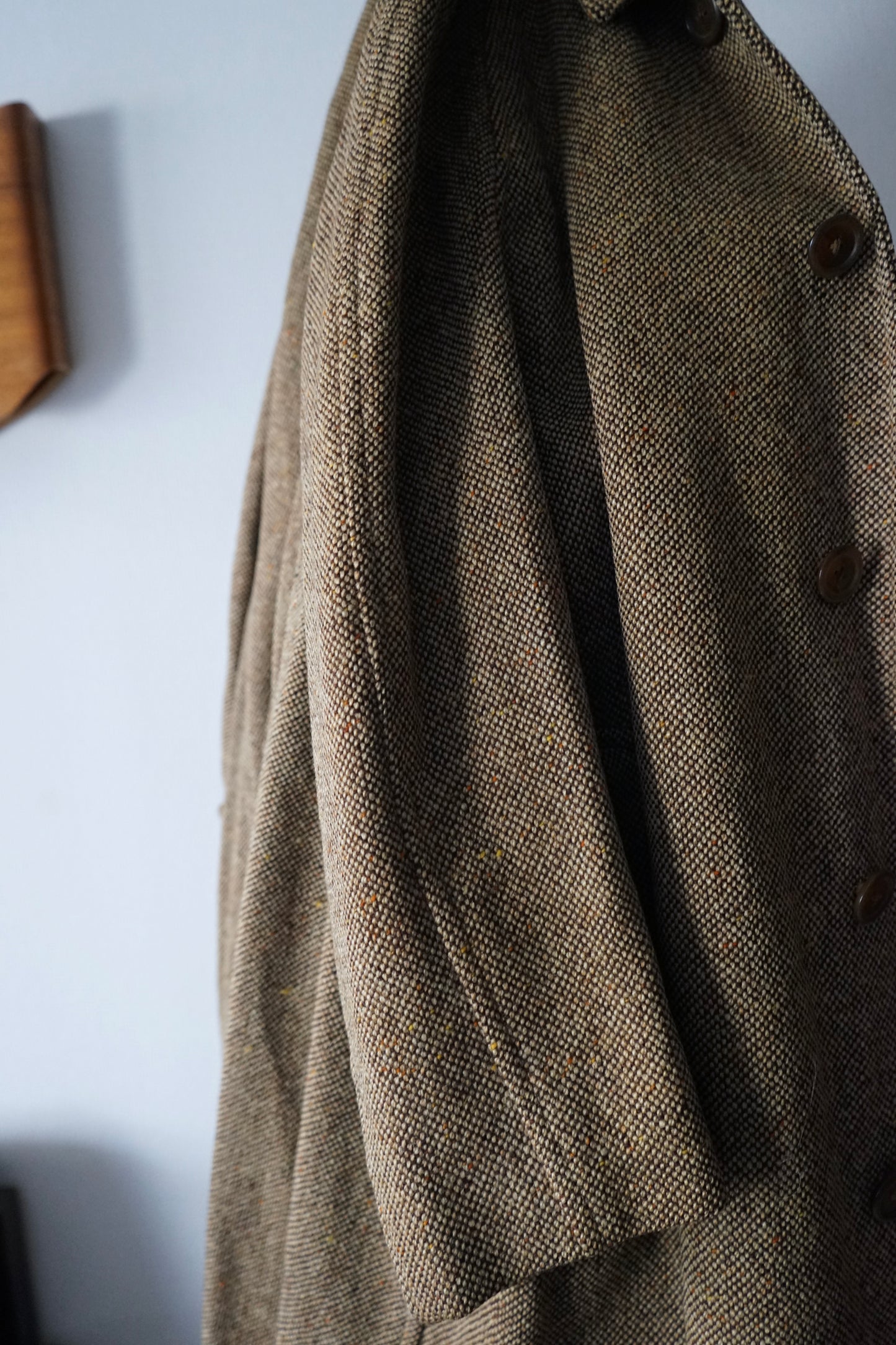 1960s Burberry Irish Tweed Balmacaan Coat