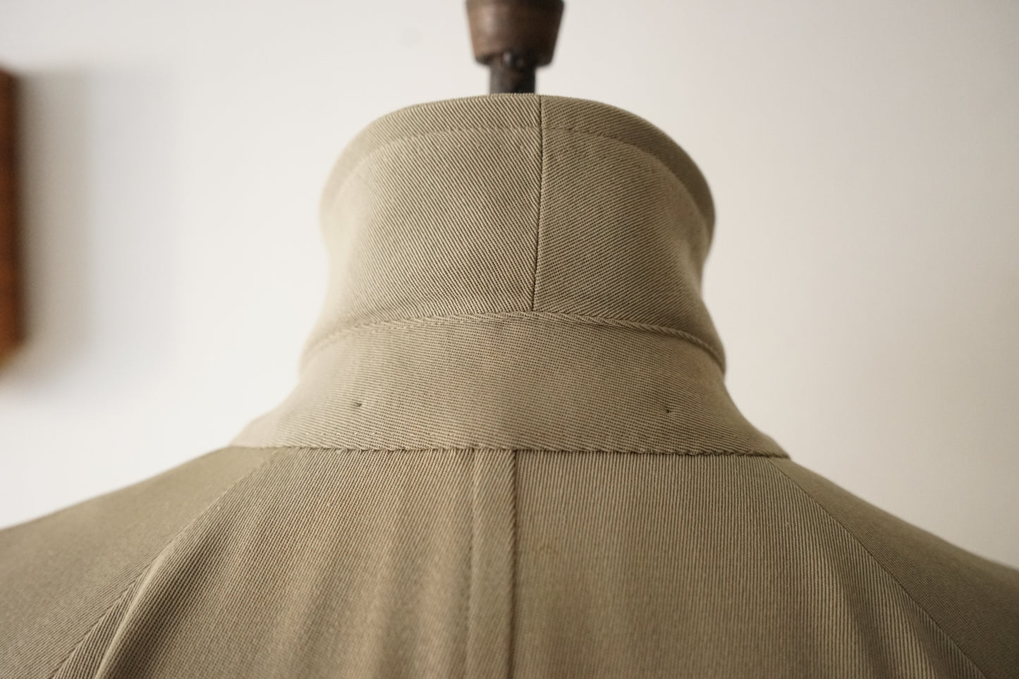 1990s Hermès "Super100s” Tropical Wool Gabardine Belted Coat