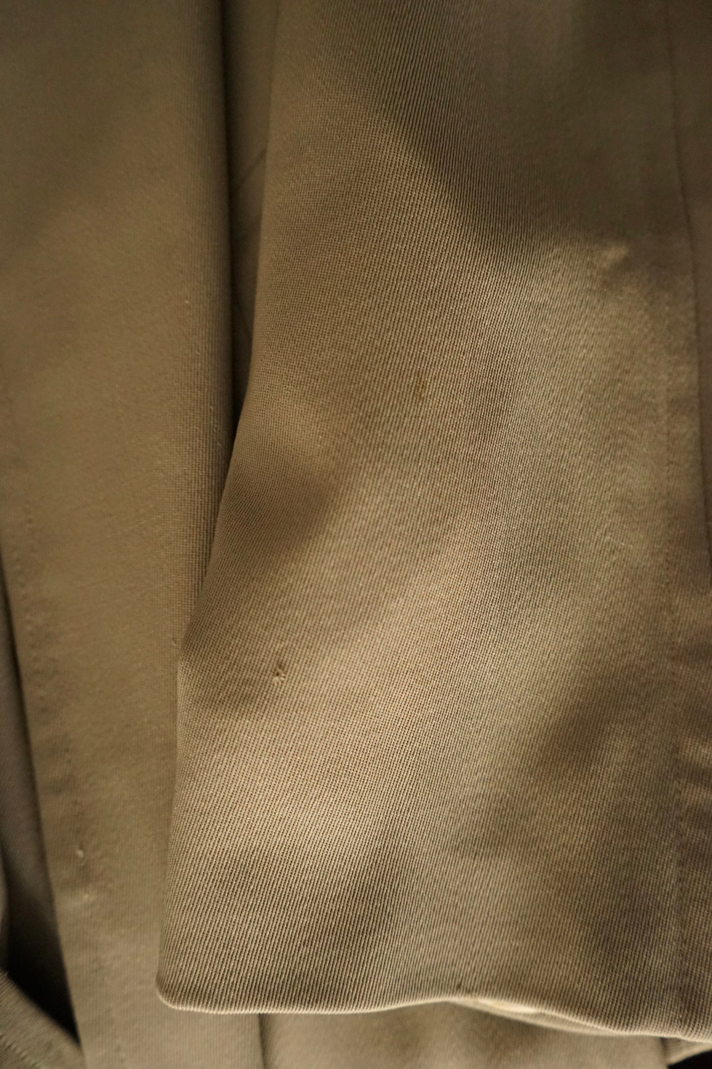 1990s Hermès "Super100s” Tropical Wool Gabardine Belted Coat