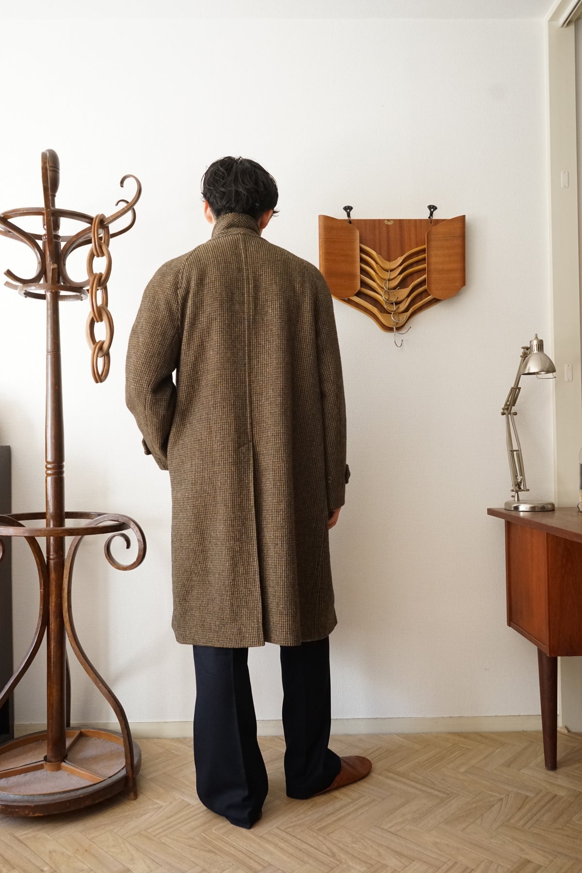 1980s Burberry "Shetland Tweed" Balmacaan Coat