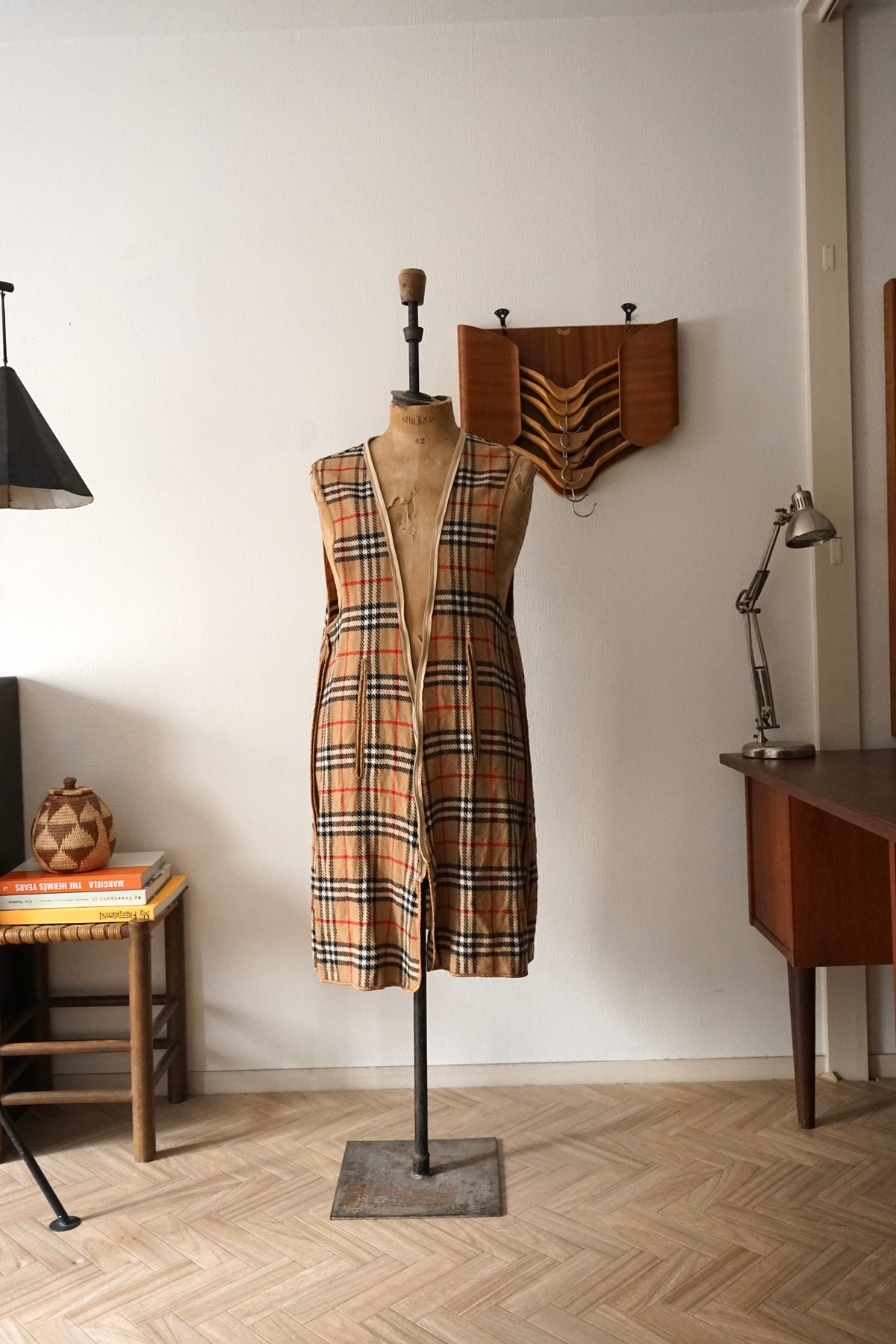 1980s Burberry Single Raglan Sleeve Belted Balmacaan Coat Cotton × Polyester 一枚袖