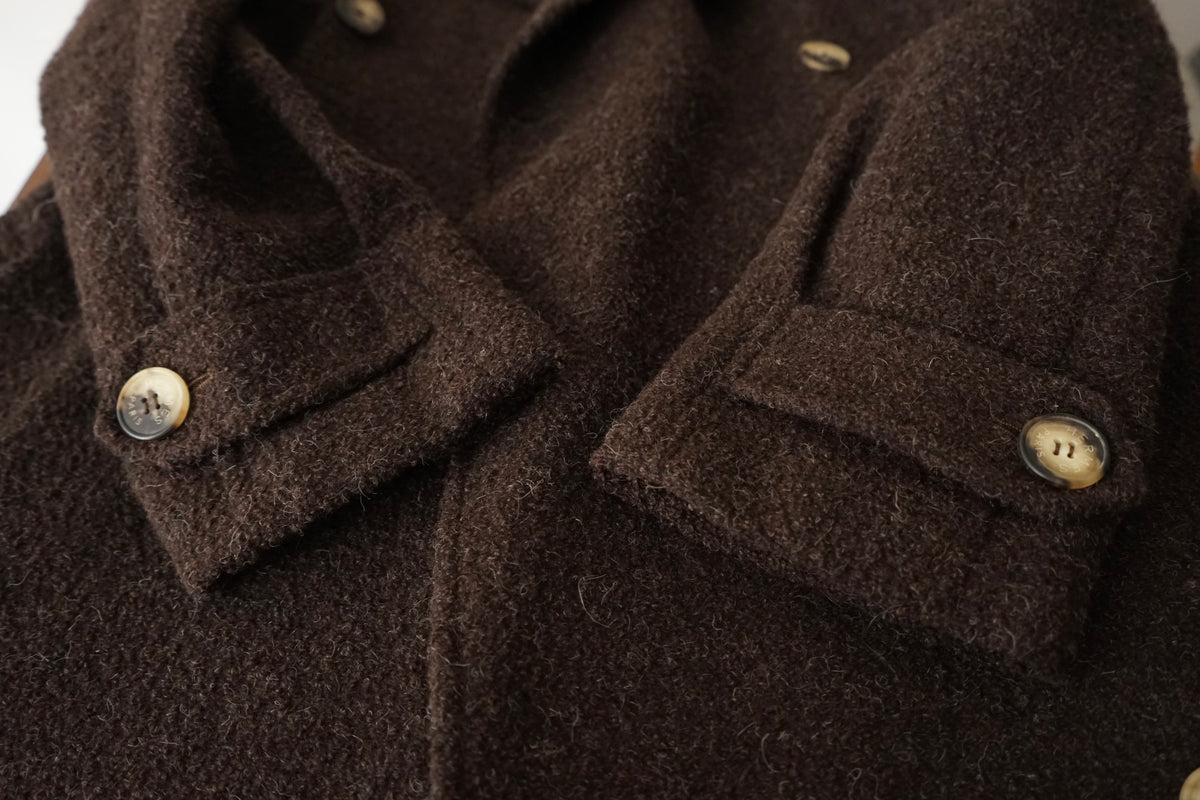 1980s HERMÈS Wool Trench Coat Made in France