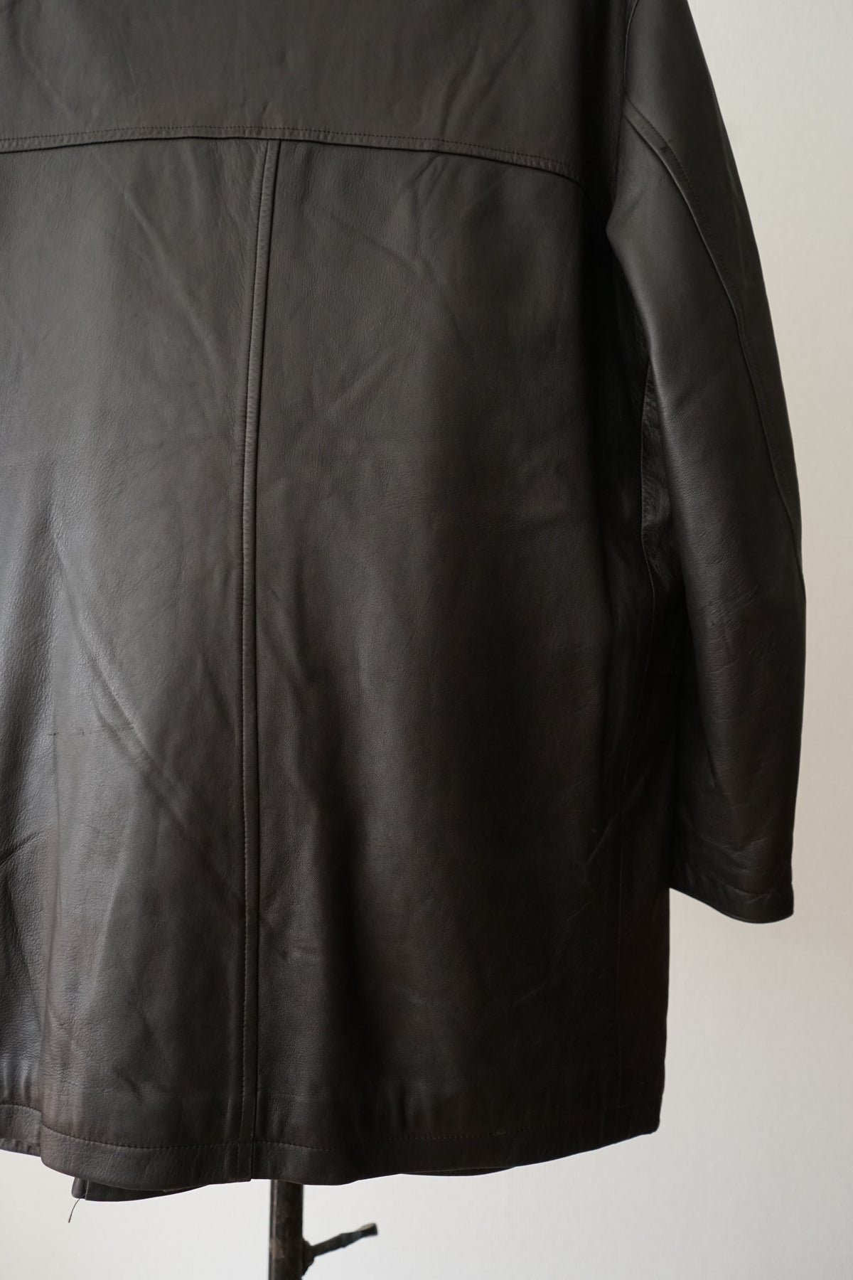 1980s Burberry Spain "Very Smooth" Leather Coverall