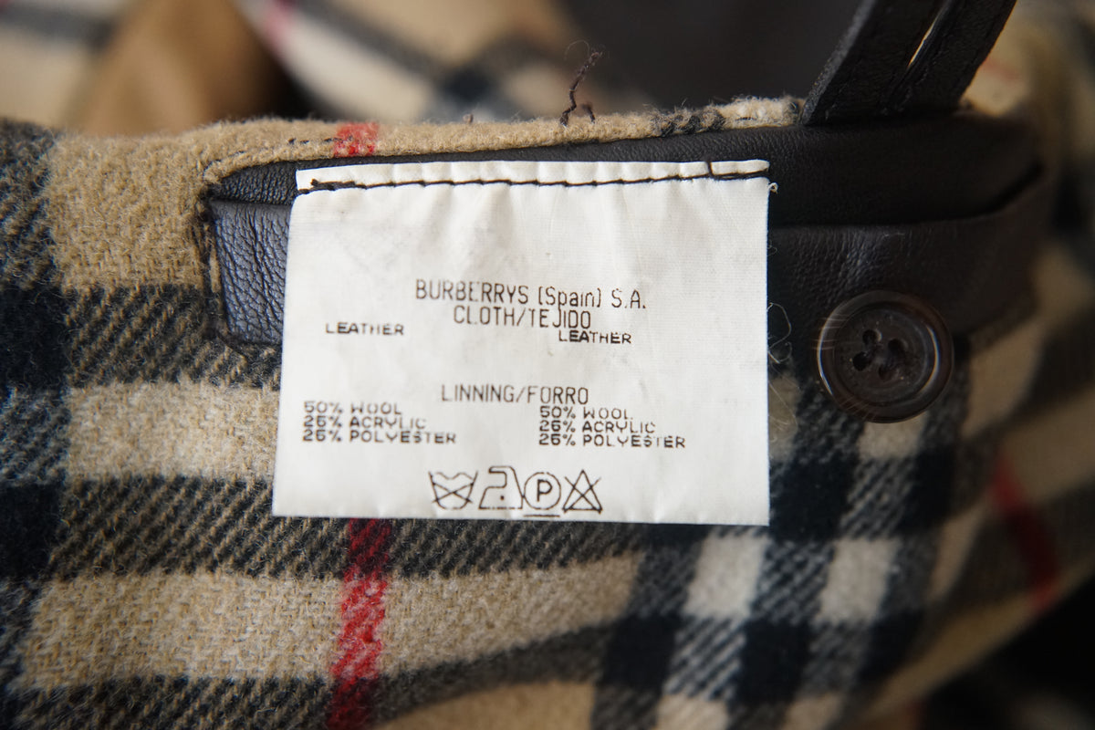 1980s Burberry Spain "Very Smooth" Leather Coverall