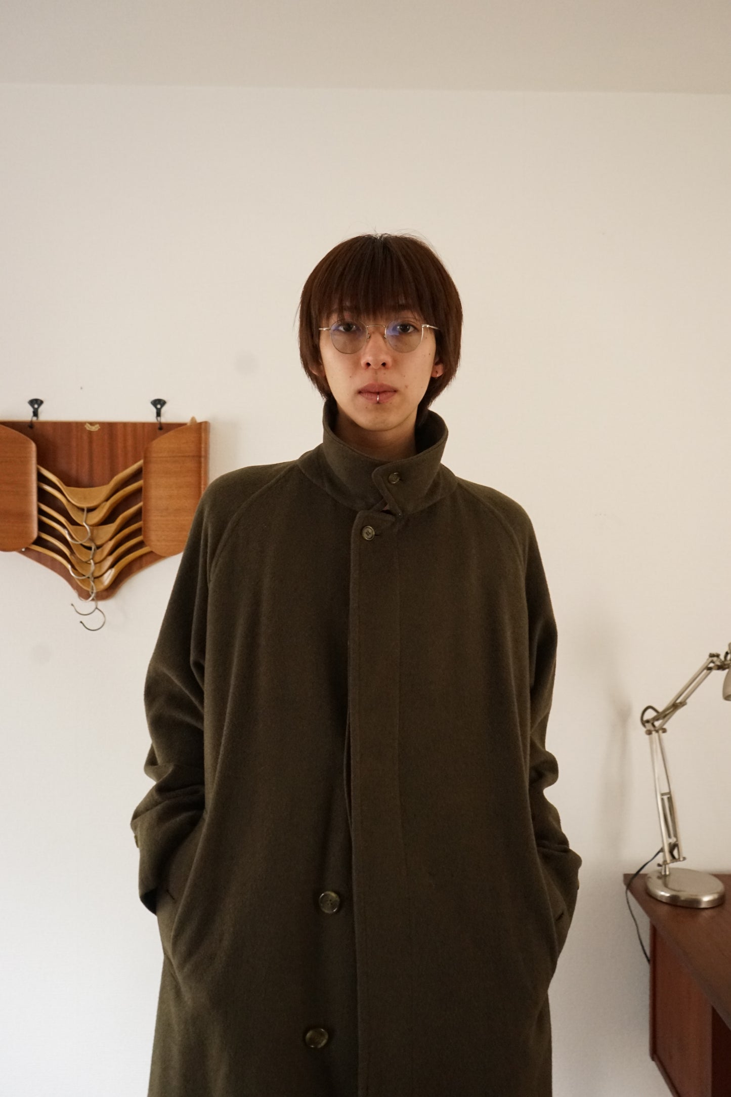 1981s Burberry × LODEN FREY "一枚袖" Balmacaan Coat
