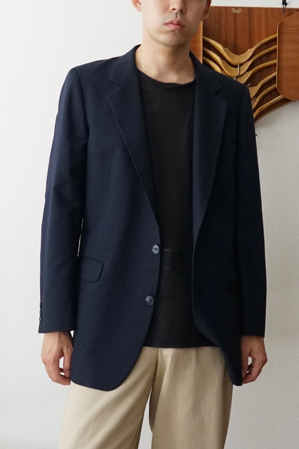 1970s Yves Saint Laurent Single Brest Tailored Jacket Made in FRANCE