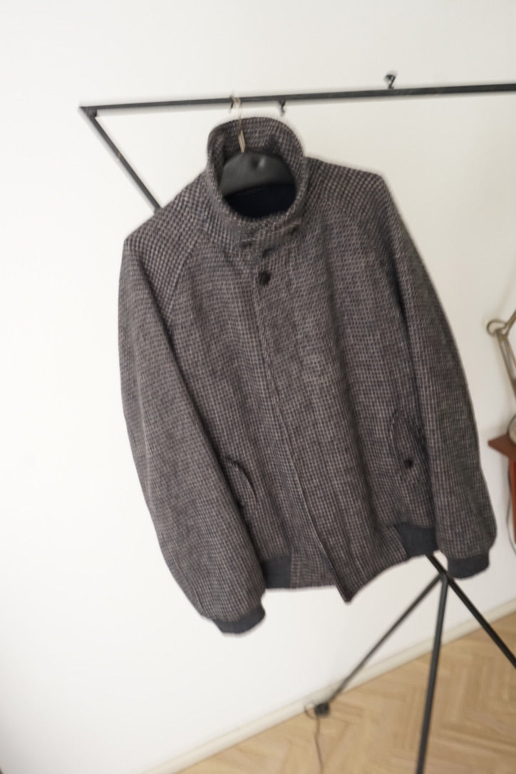 1990s Burberry Tweed Harrington Jacket Made in USA